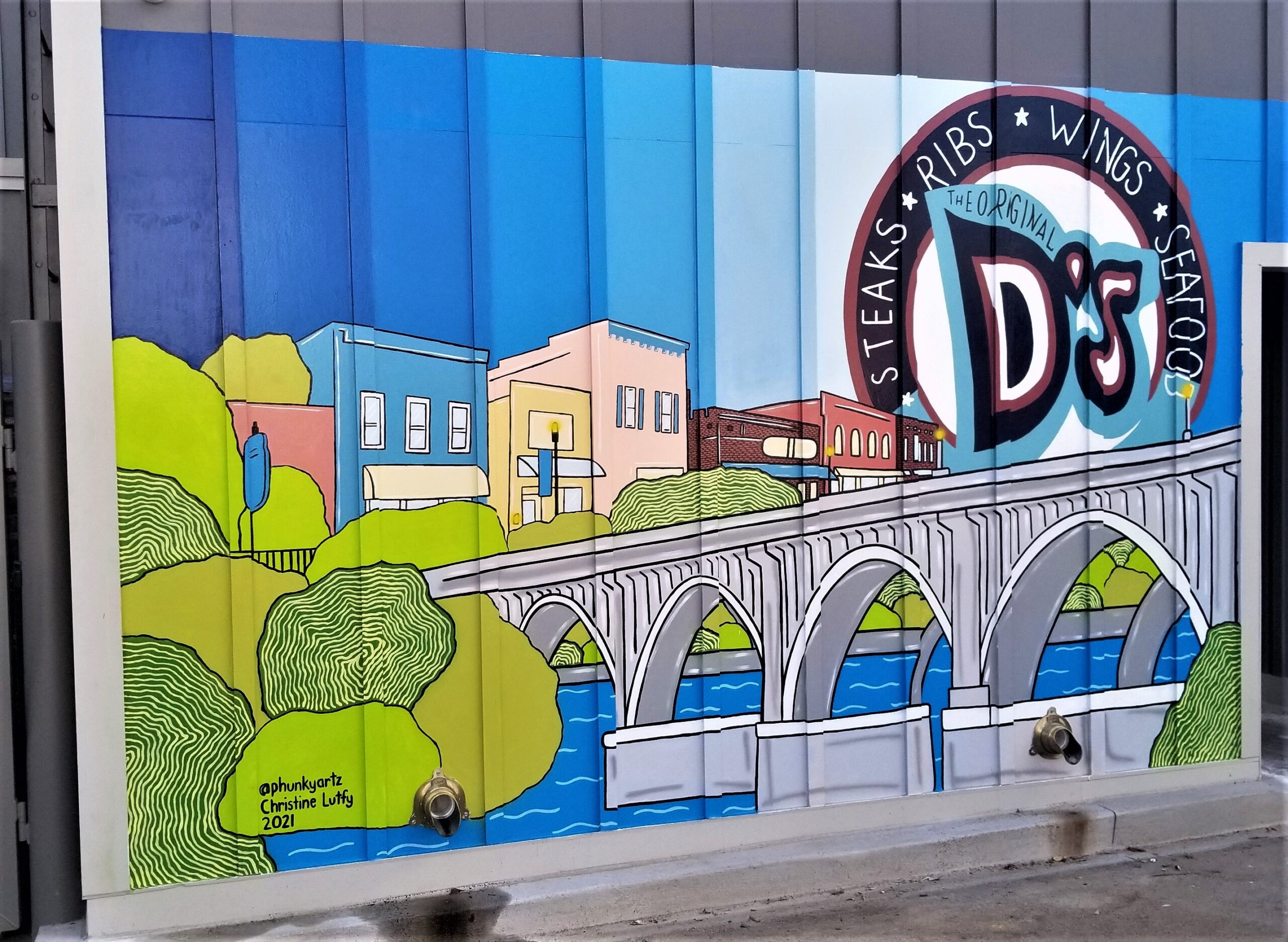 D's Wings in West Columbia has a new mural preceding its opening