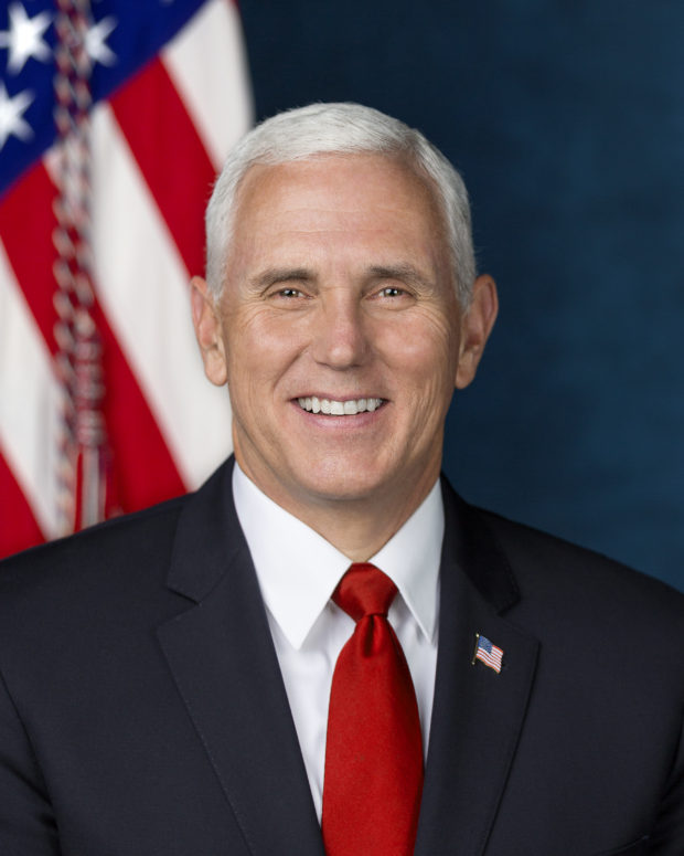 Vice President Micheal Pence poses for his official portrait at The White House, in Washington, D.C., on Tuesday, October 24, 2017.  (Official White House Photo by D. Myles Cullen)