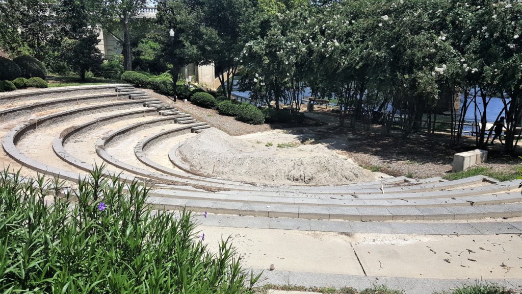 West Columbia Riverwalk Amphitheater being renovated with concrete