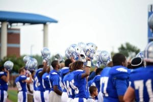 Airport players during the BC game. Airport defeated Dreher, Friday.  (Kris Copeland Photo.)