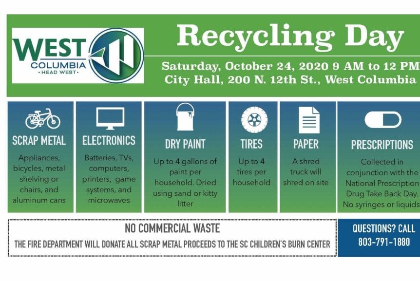 West Columbia's Recycling Day is Saturday at City Hall WestMetroNews