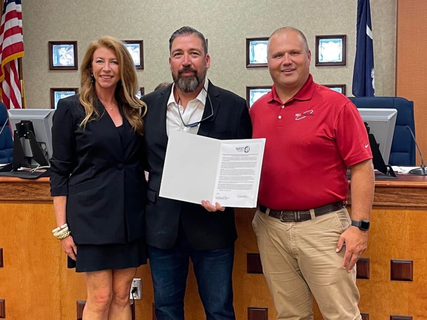 West Columbia Police Officer Randy Davis Recognized By City Council Upon His Retirement 0710