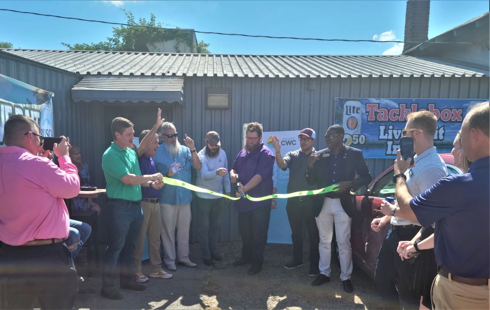 Ribbon is cut at The Tackle Box on Meeting Street in West Columbia