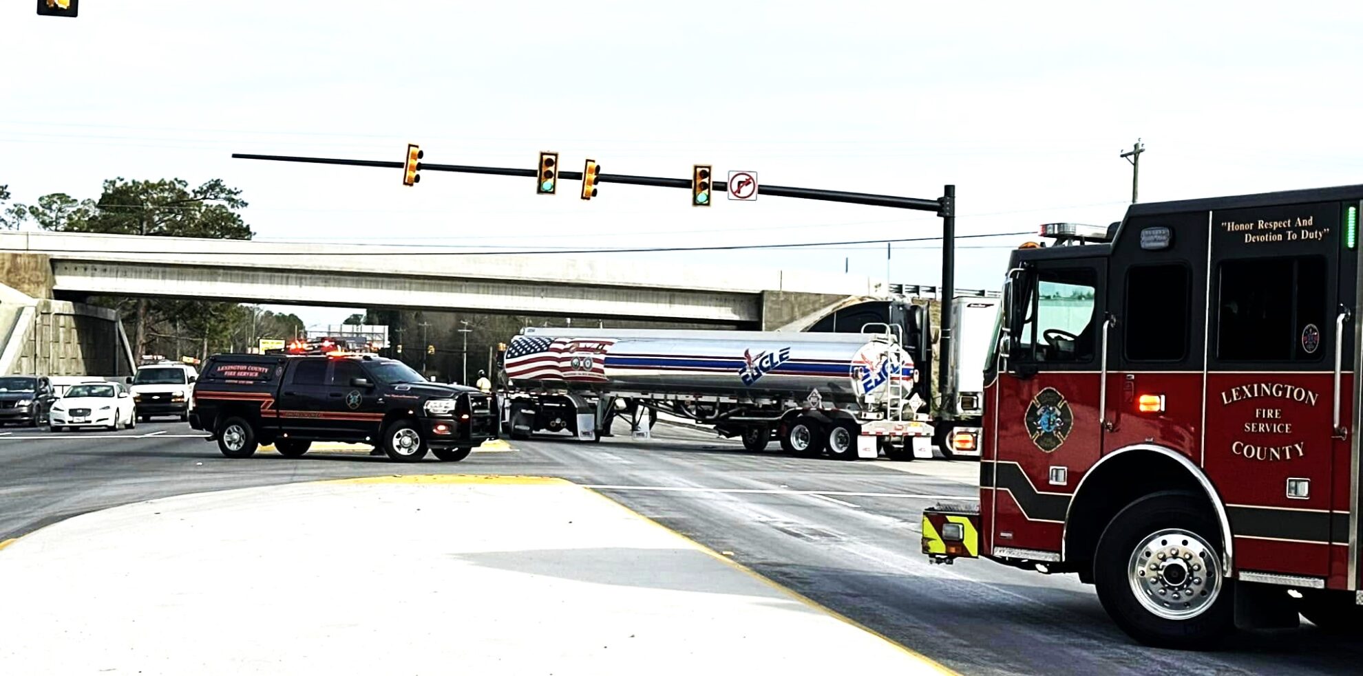 18-wheelers collide at I-20 exit ramp at Augusta Road in Lexington ...